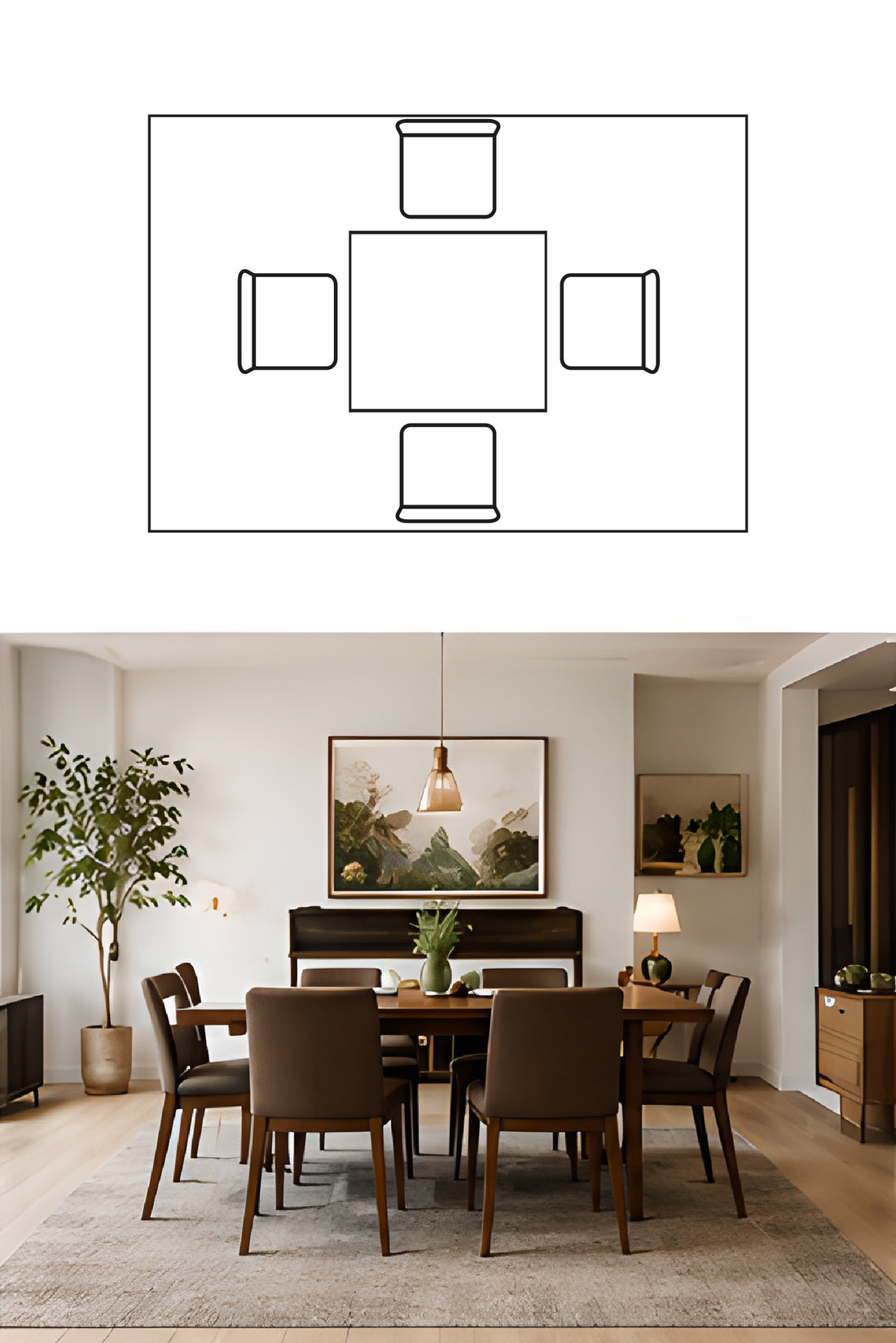 Mesa para 4 personas