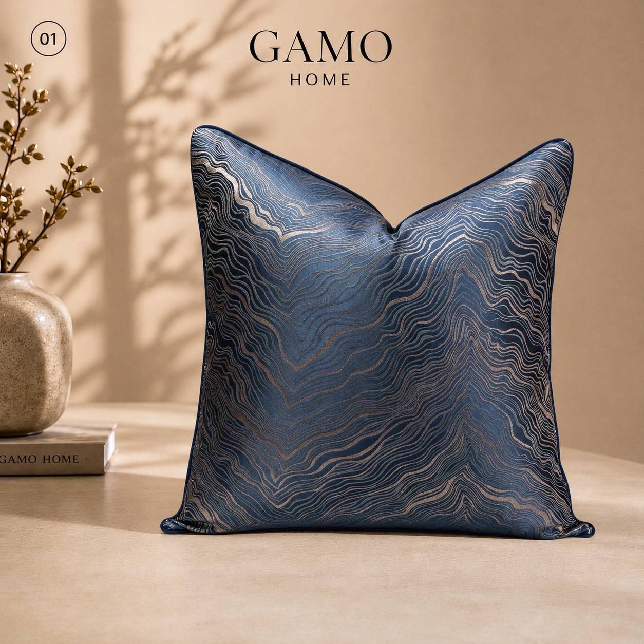 Cojín Contour Blue
